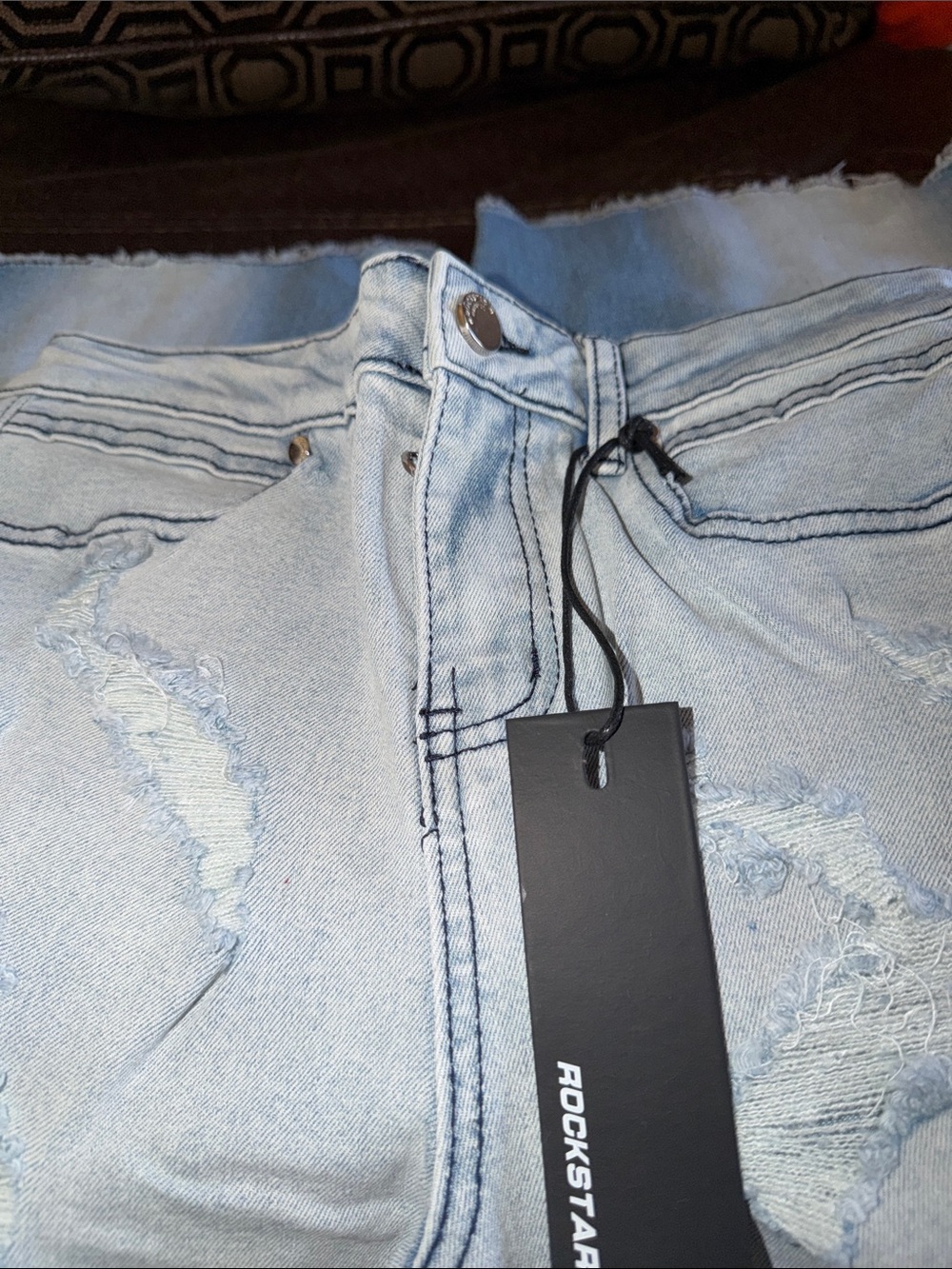 Rockstar Kids Light Wash Distressed Jeans